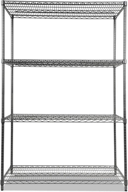 Alera Wire Shelving Starter Kit, Four-Shelf, 48w x 24d x 72h - Image 4