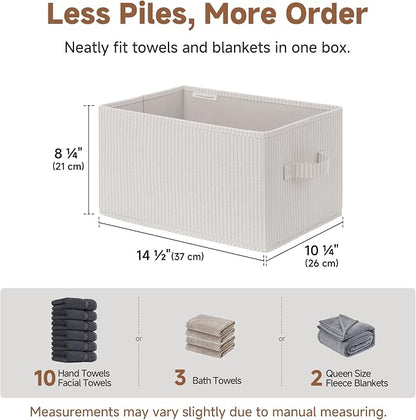 StorageWorks Storage Baskets for Shelves, Foldable Fabric Closet Storage Bins - Image 4