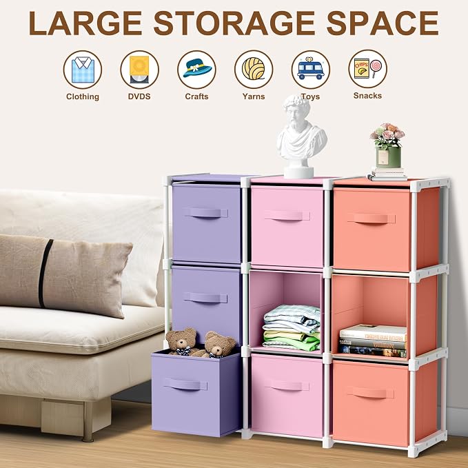 Briwooody 9 Cube Storage Organizer Bins - Image 5