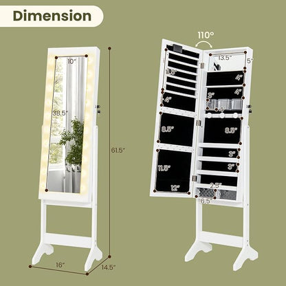 Giantex Standing Jewelry Armoire - Image 7