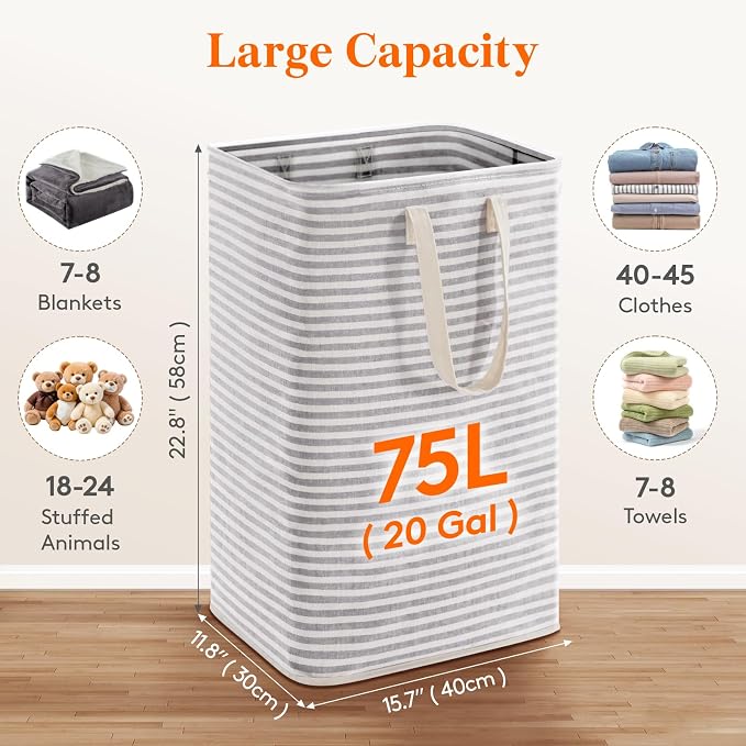 Lifewit 2 Packs Freestanding Clothes Hamper - Image 2