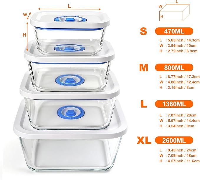Vacuum Seal Borosilicate Glass Containers - Image 4