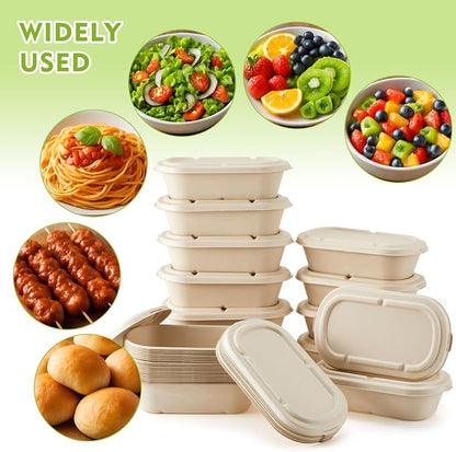LemonRoad 100 Pack 34oz Biodegradable Disposable Food Containers - Image 5