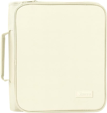 SUNEE Zippered Binder Bag with Handle, 2-Inch 3-Ring O-Ring, 500-Sheet Capacity by SUNEE