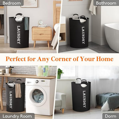 Lifewit 140L 2-Pack Large Laundry Basket, Collapsible Laundry Hamper - Image 7