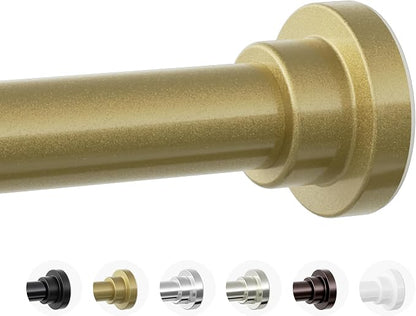 Mcrbeay Shower Curtain Rod, Non Slip Adjustable 28-74 inch No Drilling Shower by McrbeayShelfLiner