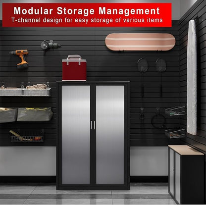 4'H x 8'W Slatwall Panel Garage Wall Organizer, Heavy Duty Interlocking Slat - Image 6