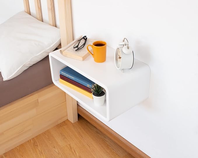 Floating Nightstand Wooden, Bedside Table, Nightstand Shelf, Wall Mounted - Image 6