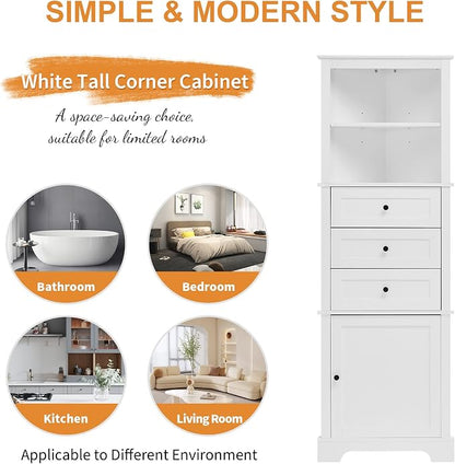 68.9" Tall Triangle Corner Cabinet - Image 6