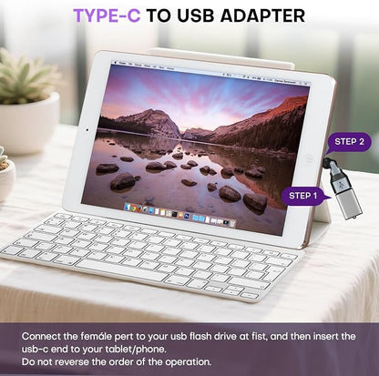 Mini USB A to C Magnetic Adapter 2 Pack, 480 Mbps USBC Male to USB 2.0 Female - Image 6