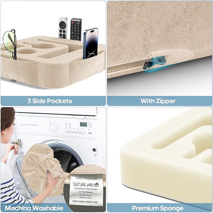 Couch Cup Holder Pillow, Sofa and Bed Caddy - Image 6