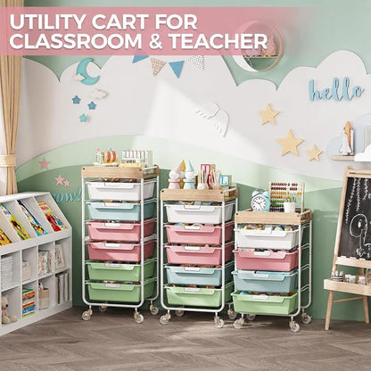 SYKIARIOL Rolling Craft Storage Cart - Image 8