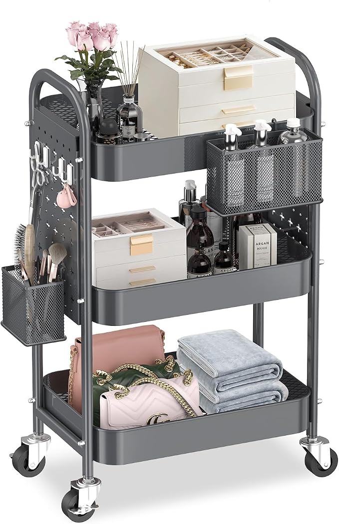 ALVOROG 3 Tier Rolling Cart by ALVOROG