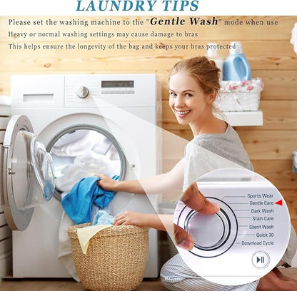 4 Pack Large Bra Laundry Bags for Washing Machine, Lingerie Bag for Washing - Image 5