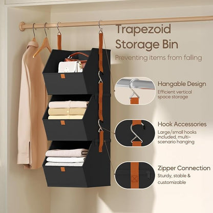 Homsorout Collapsible Hanging Closet Organizer - Image 3