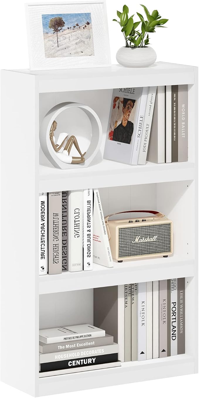 Furinno Jaya Enhanced Home Bookcase 3-Tier Adjustable Bookshelf by Furinno-FitsYourSpaceFitsYourBudget