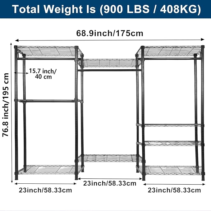 Whitmor Modern Industrial Wardrobe - Image 2