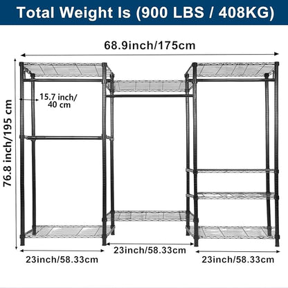 Whitmor Modern Industrial Wardrobe - Image 2