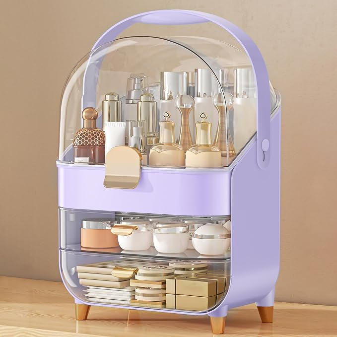 Makeup Organizer Countertop, Skincare Holder Bathroom Counter Organizer by Anylady