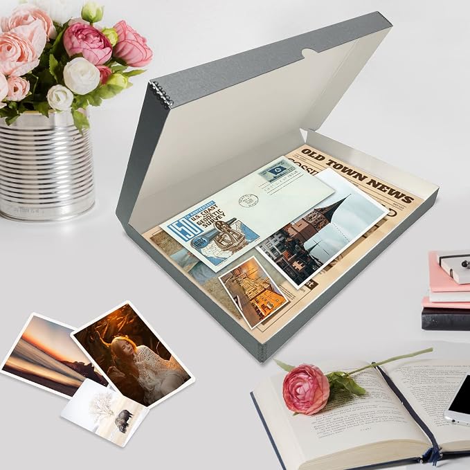 Lineco Clamshell Archival Storage Box, 13.5x19.5x1.75 Inch, Organize and Store - Image 7