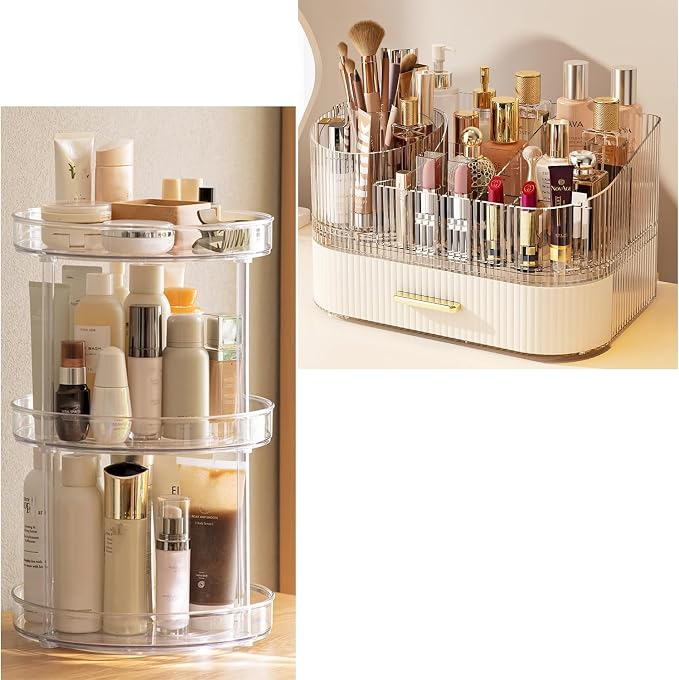 ROWNYEON 360 Rotating and Stackable Makeup Organizer by ROWNYEON