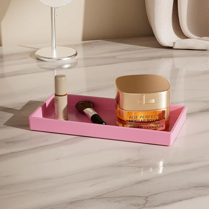 Vanity and Bathroom Tray, 7.7" ABS Countertop Organizer, Waterproof Vanity Tray - Image 4