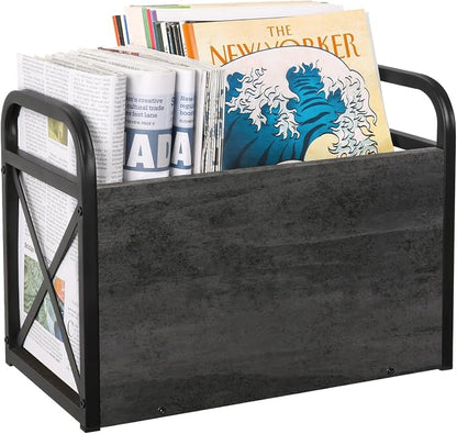 YINMIT Magazine Holder, Magazine Rack Floor, Magazine Storage Basket, Folder by YINMIT