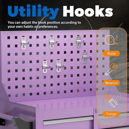 INTERGREAT 7 Drawers Rolling Tool Box - Image 7