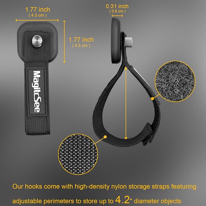 2 Pack Heavy Duty Magnetic Hook Straps - Image 2