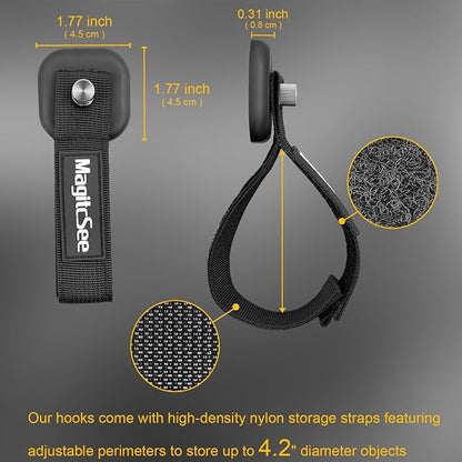 Updated 4 Pack Heavy Duty Magnetic Hook Straps - Image 3