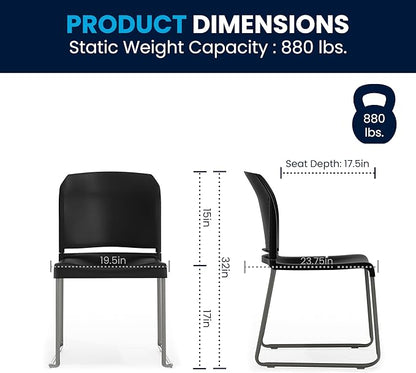 Flash Furniture Hercules Series Contoured Stacking Chairs - Image 3