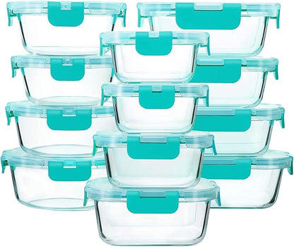 24-Piece Glass Food Storage Containers by MMCIRCO