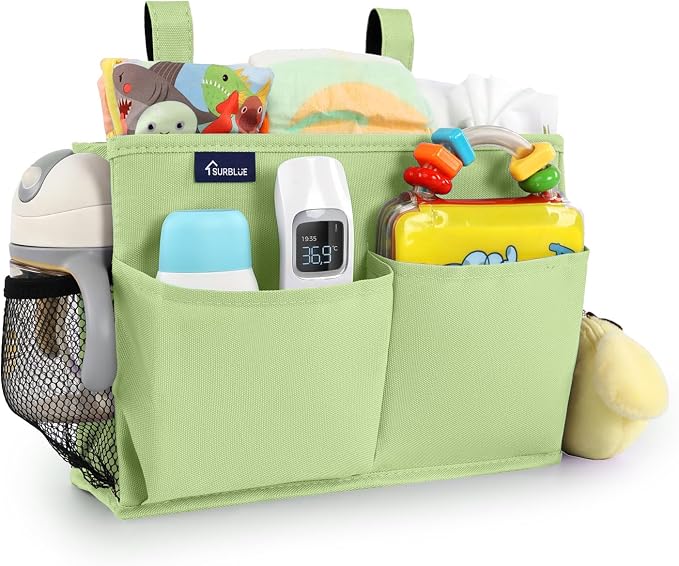 Surblue Bedside Caddy Hanging Bed Organizer Storage Bag Pocket by SURBLUE