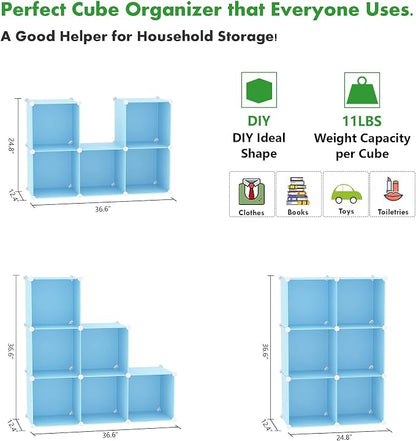 C&AHOME Cube Storage Organizer, 6-Cube Shelves Units, Closet Cabinet, DIY - Image 6