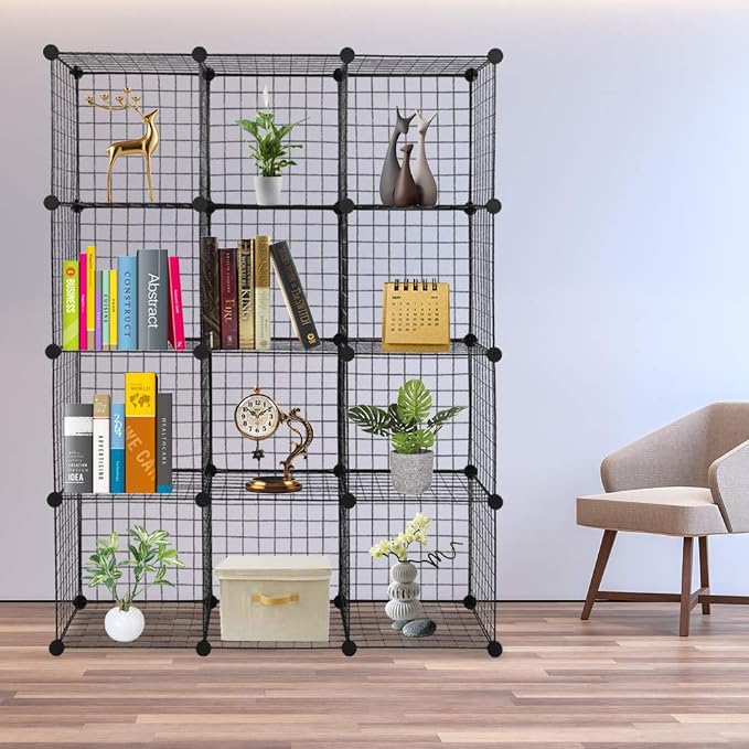 12 Cube Storage Organizer, Closet Storage Shelves - Image 2