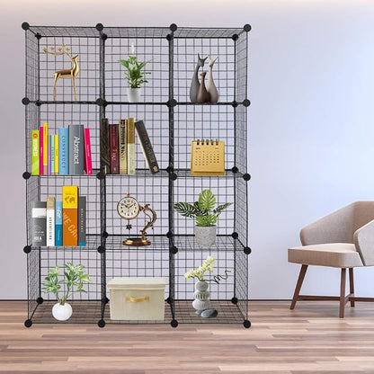 12 Cube Storage Organizer, Closet Storage Shelves - Image 2