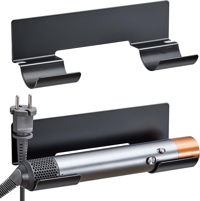 2 PCS Hair Straightener Holder Wall Mount Curling Iron Holder, Hair Dryer by WelcometoOukimly