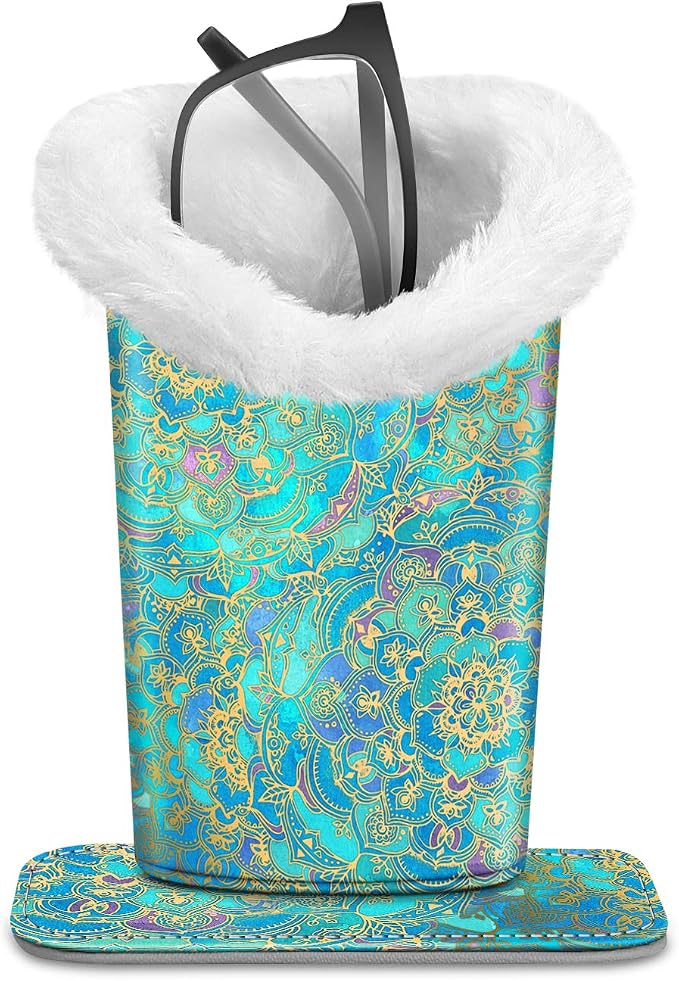 Fintie Plush Lined Eyeglasses Holder, Glasses Stand Case, Anti-scratch Glasses by Fintie