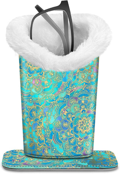 Fintie Plush Lined Eyeglasses Holder, Glasses Stand Case, Anti-scratch Glasses by Fintie