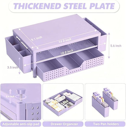 OPNICE Desk Organizers and Accessories, 2-Tier Computer Monitor Stand Riser - Image 7