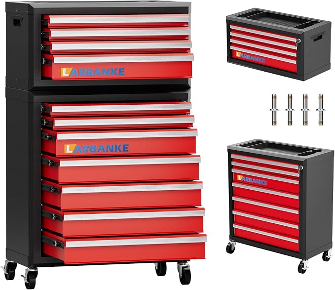 LARBANKE 11-Drawer Rolling Tool Chest, by LARBANKE