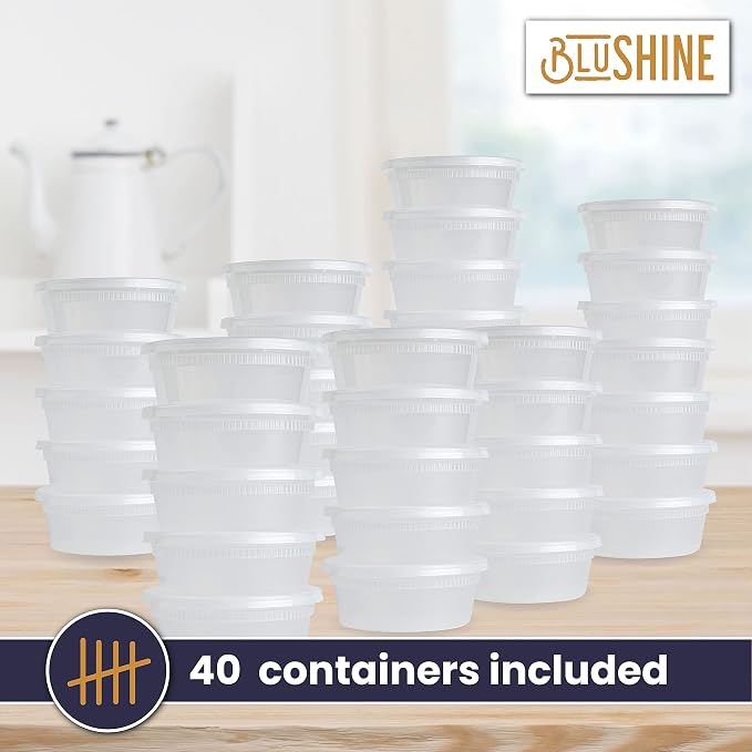 8 oz. Plastic Deli Food Storage Containers - Image 7