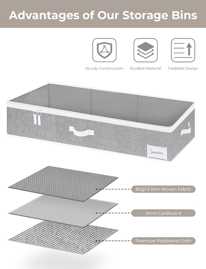 StorageWorks Under Bed Storage Containers - Image 6
