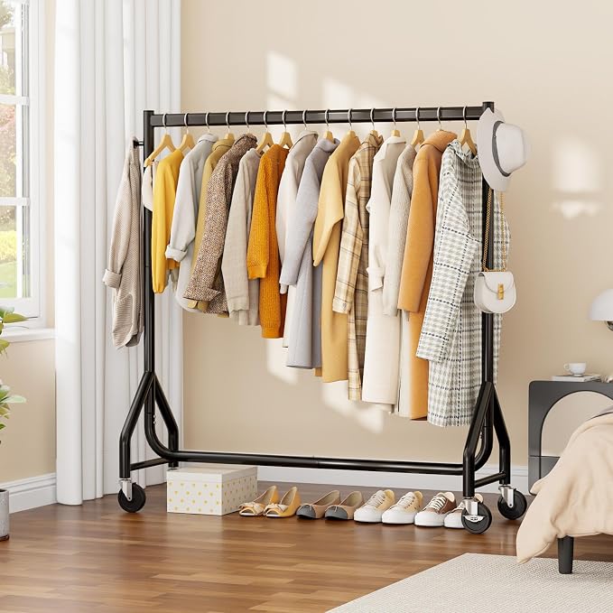 Clothes Clothing Rack, Rolling Heavy Duty Clothes Rack Load 420 LBS - Image 8