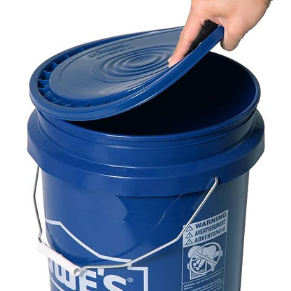 Meranti Reusable Easy Peel 3.5, and 7 Gallon Bucket Lid | Food Grade | Blue - Image 2