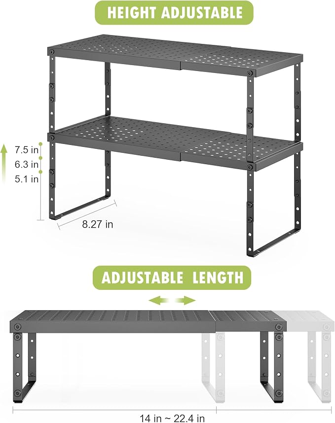 RUILALIFE Expandable Cabinet Organizer Shelf - Image 3