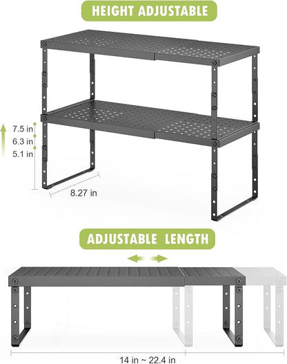 RUILALIFE Expandable Cabinet Organizer Shelf - Image 3