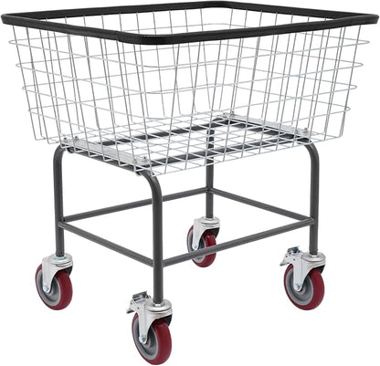 Heavy Duty Steel Wire Laundry Cart by Unknown
