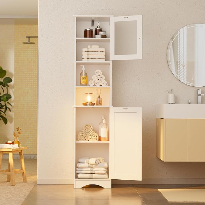 Gizoon 67.1" Tall Bathroom Storage Cabinet - Image 7