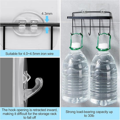 vivinin 15 Pack Shower Caddy Adhesive Replacement, Shower Shelf Adhesive No - Image 5